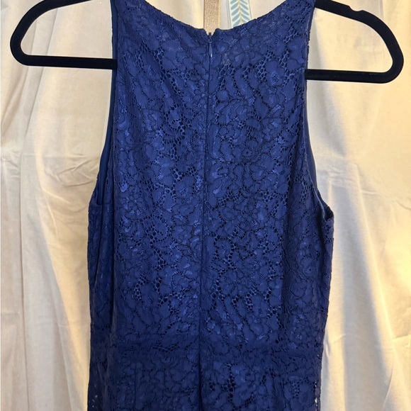 Joie Adisa in Dark Navy Blue Lace Drop Waist Fit & Flare Dress 4 $298 NWT - Picture 6 of 7